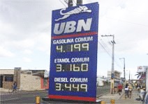 Painel Eletrônico de Posto de Gasolina